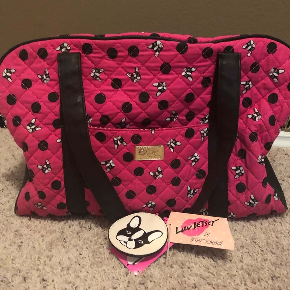 Betsy Johnson travel bag
